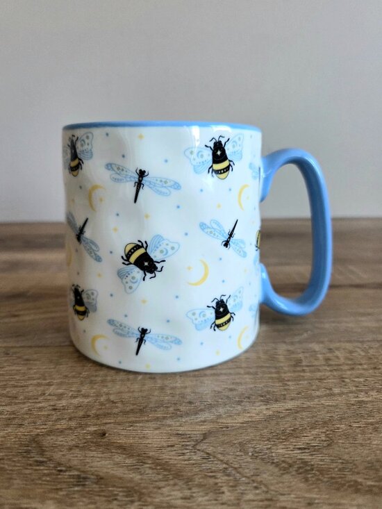 10 Strawberry Street Other - 10 Strawberry Street Large Mug with Dragonflies and Bees.